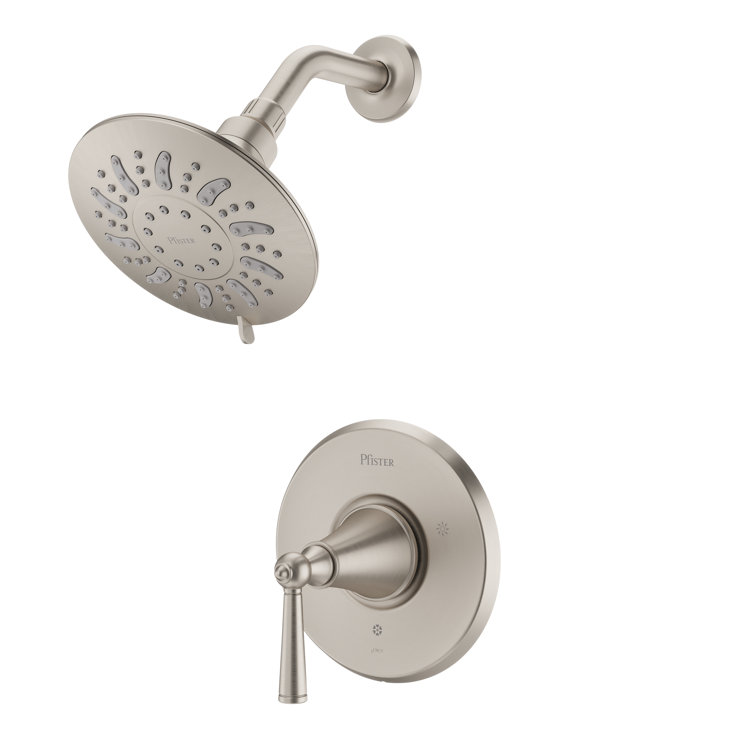 Pfister Saxton Brushed Nickel 1-Handle Wall Mounted Shower Trim Kit