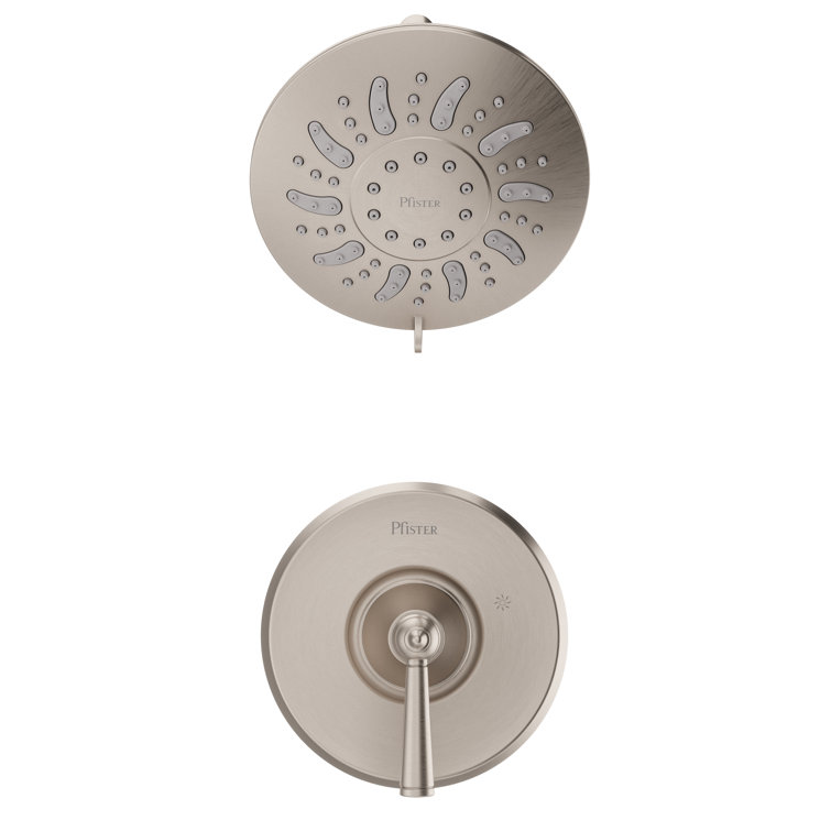 Pfister Saxton Brushed Nickel 1-Handle Wall Mounted Shower Trim Kit