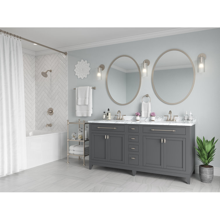 Pfister Saxton Brushed Nickel 1-Handle Wall Mounted Shower Trim Kit