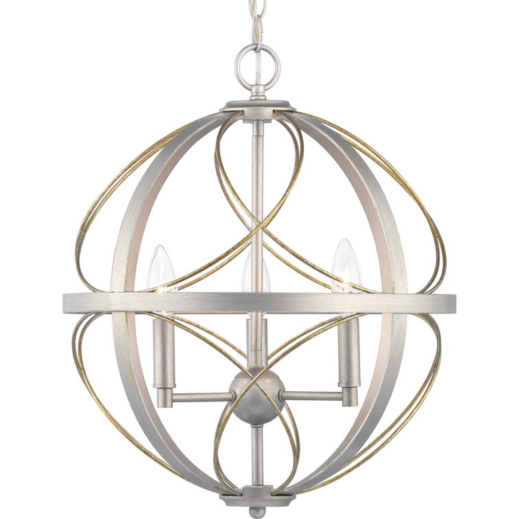 Brandywine 16" Silver Ridge and Bronze LED Pendant Light
