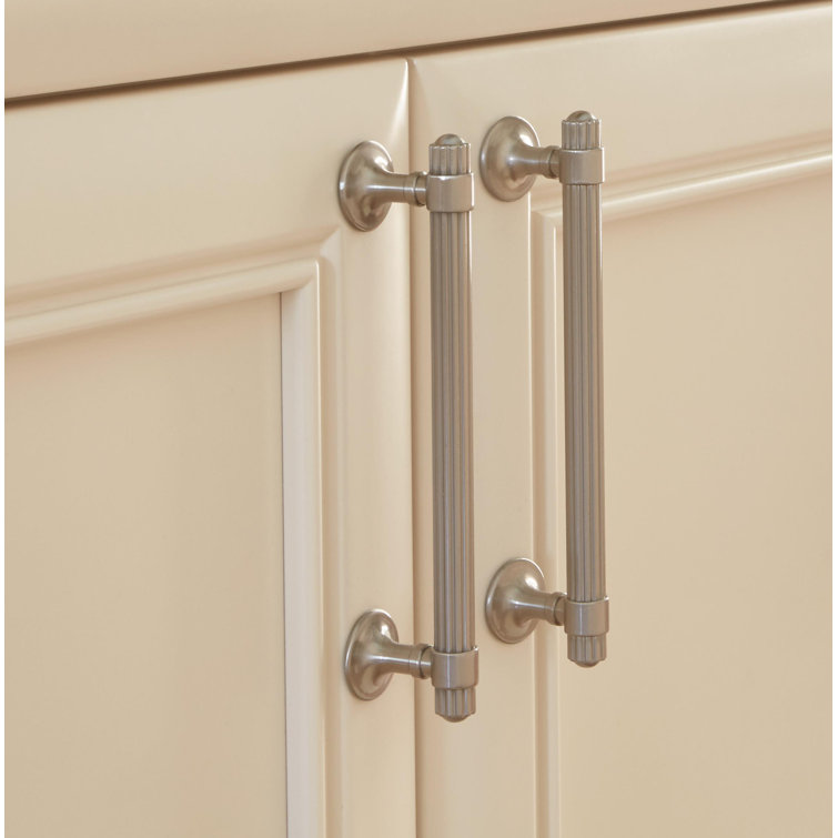 Satin Nickel 6-5/16" Coastal Bar Pull with Mounting Hardware