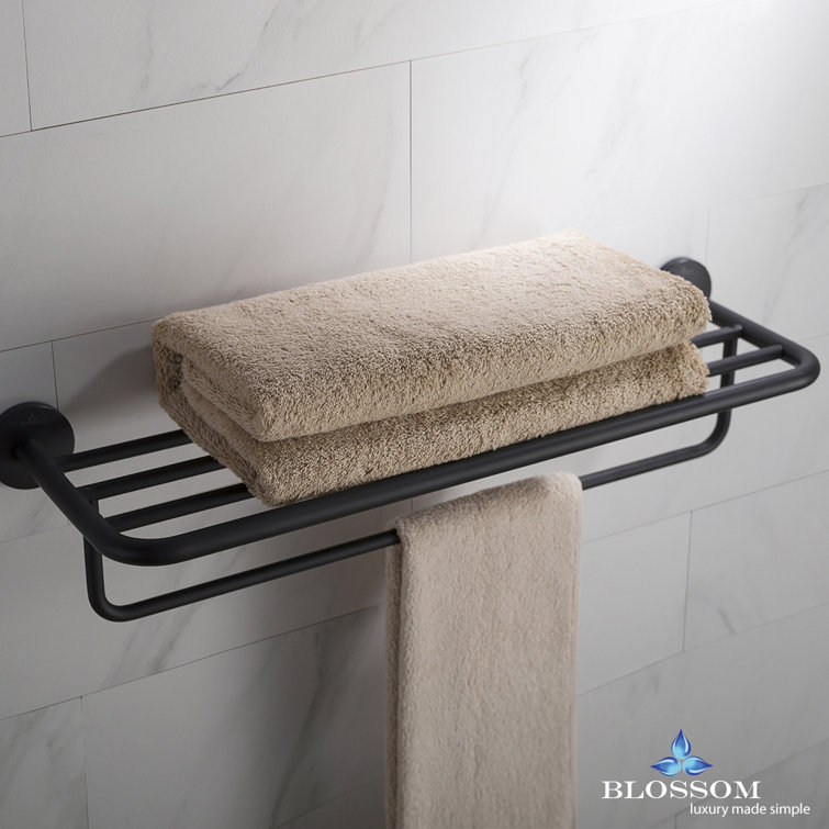 Matte Black Nickel Wall Mounted Towel Rack
