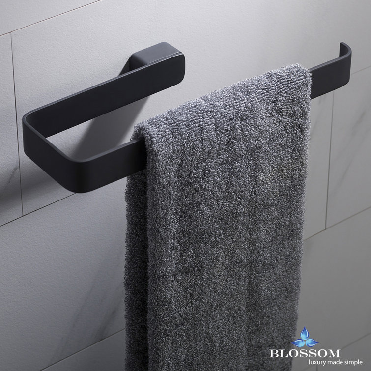 Matte Black Nickel Wall Mounted Towel Bar