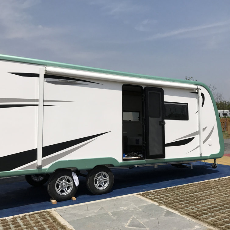 Blue Fade 10' x 8' Retractable RV and Patio Awning