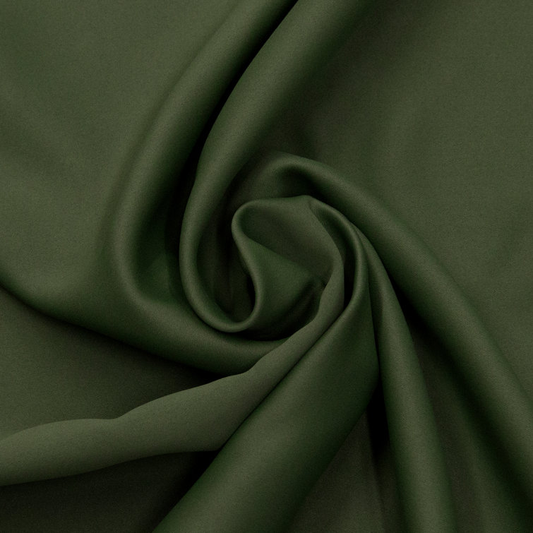 Moss Green 96" Blackout Polyester Grommet Curtains