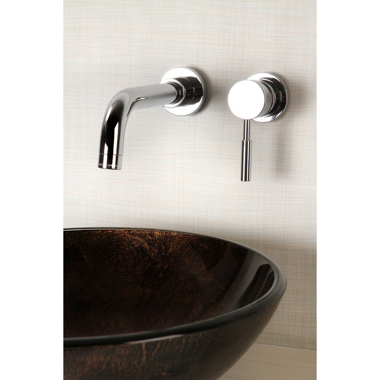 Concord Sleek Polished Chrome Single-Handle Wall Mount Bathroom Faucet
