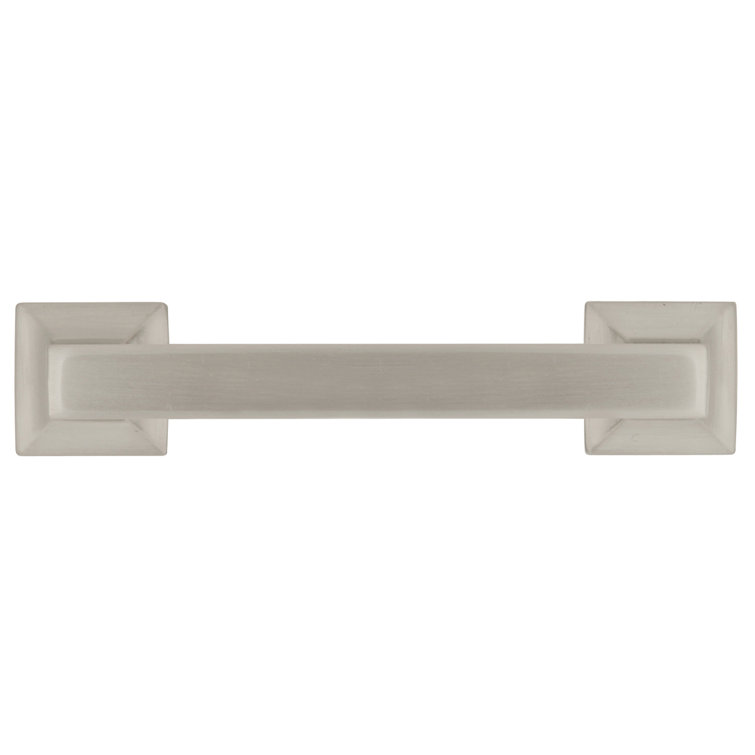 Satin Nickel Modern Cabinet Pull with Mounting Hardware