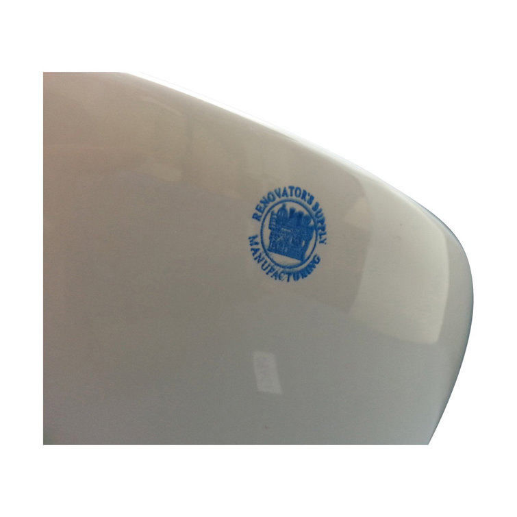 16.5'' Gloss White Ceramic Round Bathroom Vessel Sink