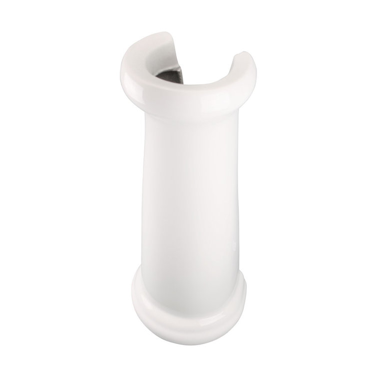 Large White Ceramic Pedestal Bathroom Sink with Overflow