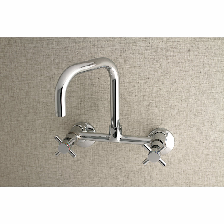 Concord Polished Chrome Adjustable Wall Mount Kitchen Faucet