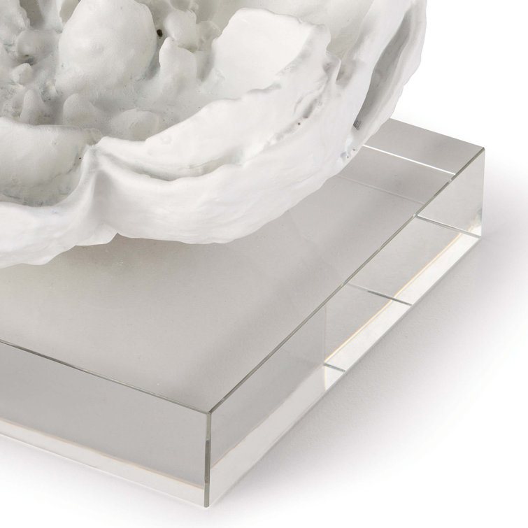 White 3D Magnolia Flower Accent Object