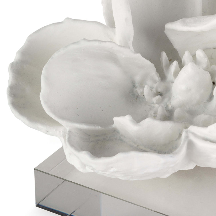 White 3D Magnolia Flower Accent Object