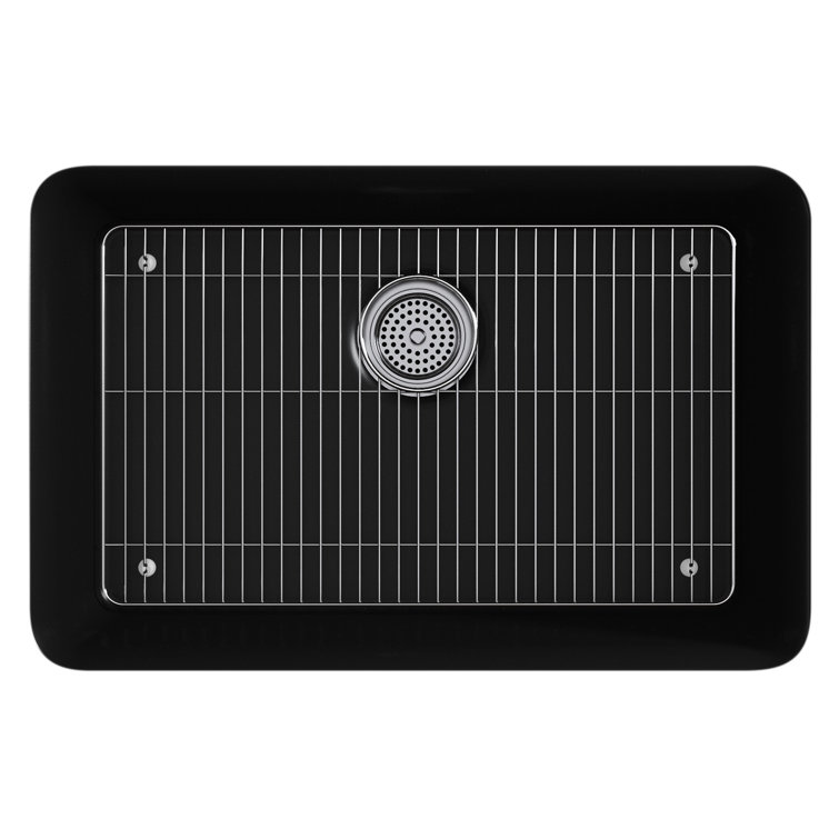 Matte Black Stone Undermount Single-Bowl Kitchen Sink