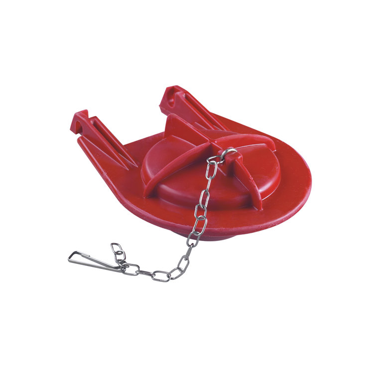 Red Rubber Class 5 Toilet Flapper Chain with Hardware