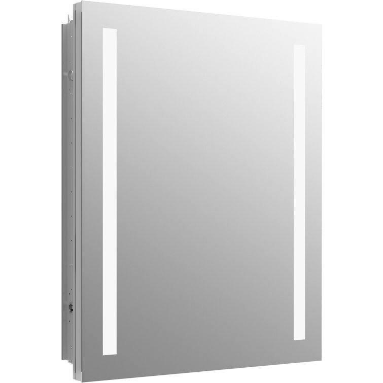 Verdera Bright 24" Aluminum Lighted Mirror Medicine Cabinet with Shelves