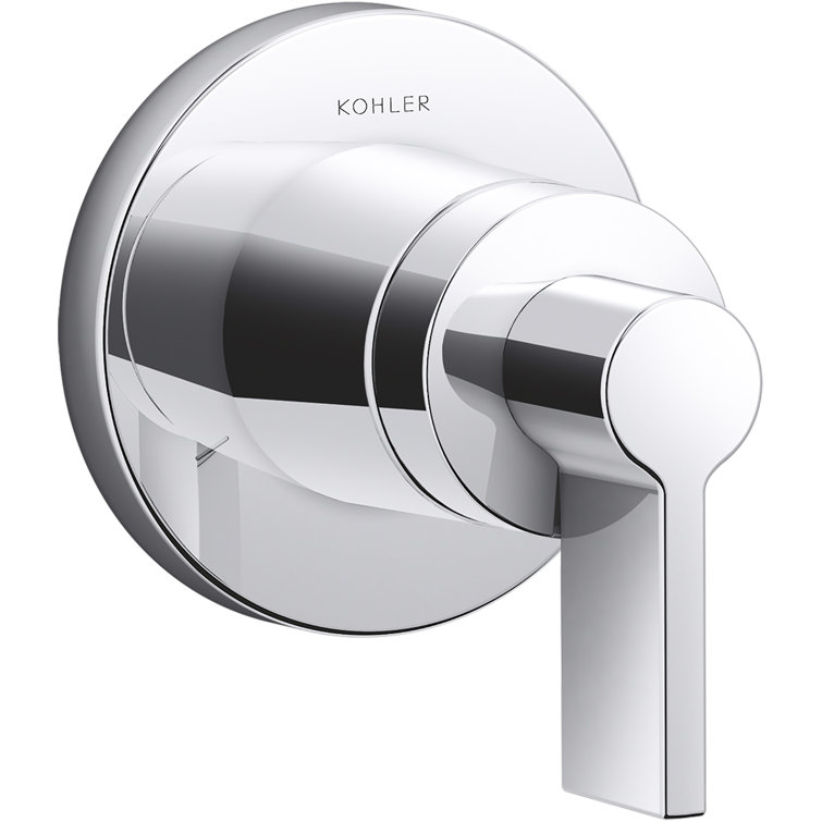 Polished Chrome Modern Lever Handle Valve Trim