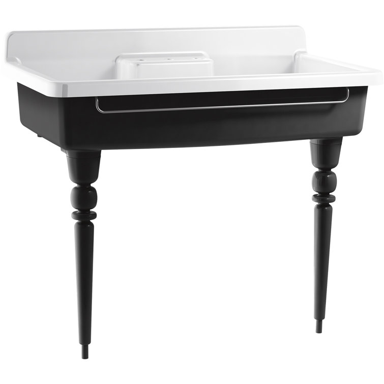 Iron Black Cast Iron Transitional Farmhouse Sink Legs