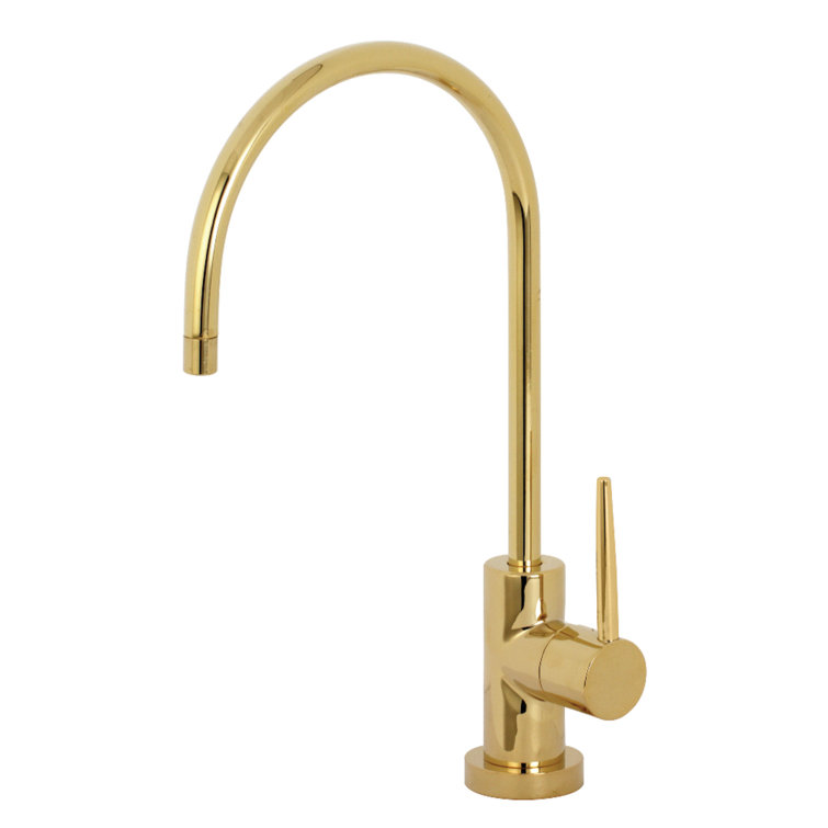 Polished Brass Single-Handle Water Filtration Faucet
