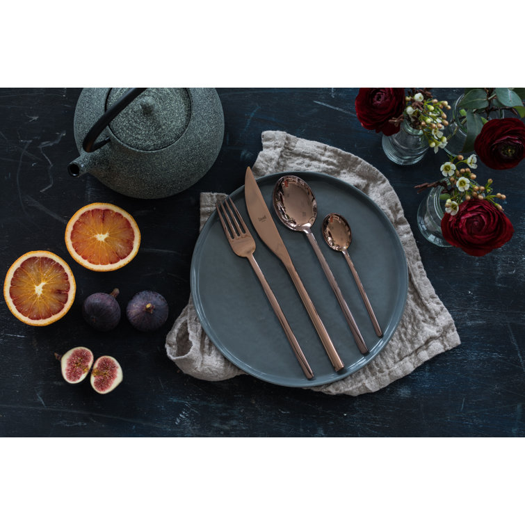 Bronze Titanium-Coated Stainless Steel Coffee Spoon Set - 6 Pieces