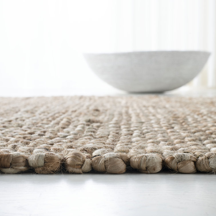 Savanna Beige Hand-Knotted Wool Rectangular Rug 4' x 6'