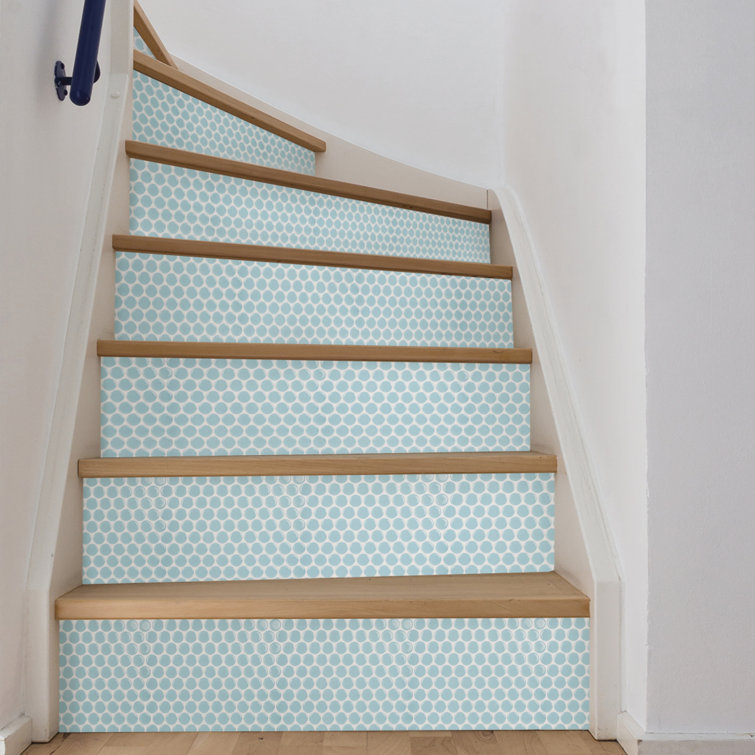 Light Blue Penny Tile Peel and Stick Backsplash Panels