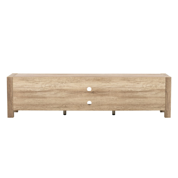 Joliet Chunky Style Warm Beige TV Bench with Duotone Cabinets