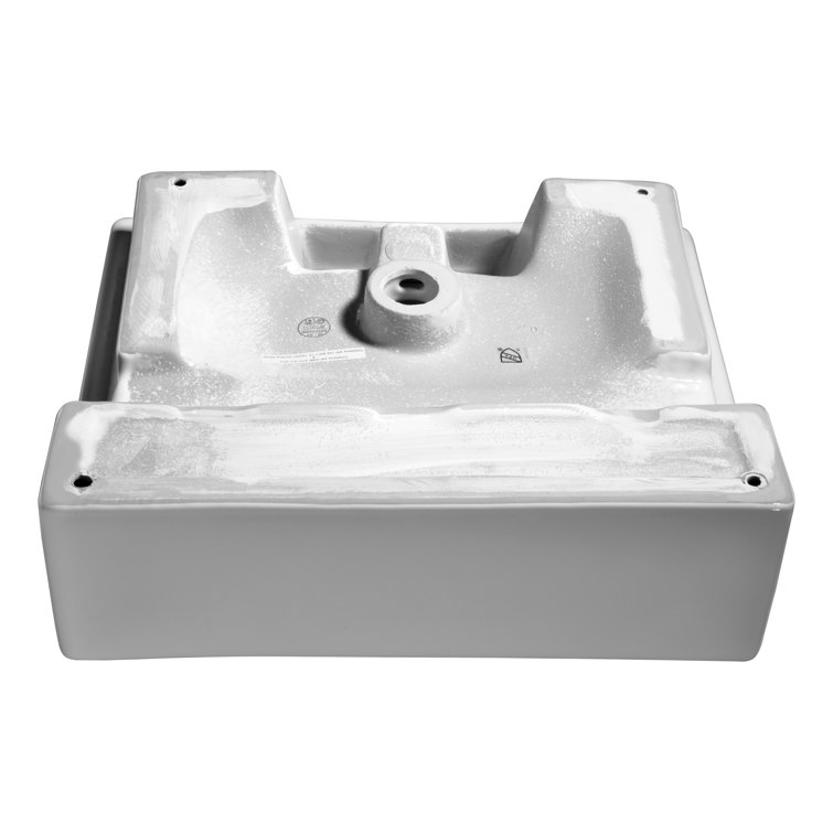 Vitruvius Series 19'' White Ceramic Rectangular Bathroom Sink