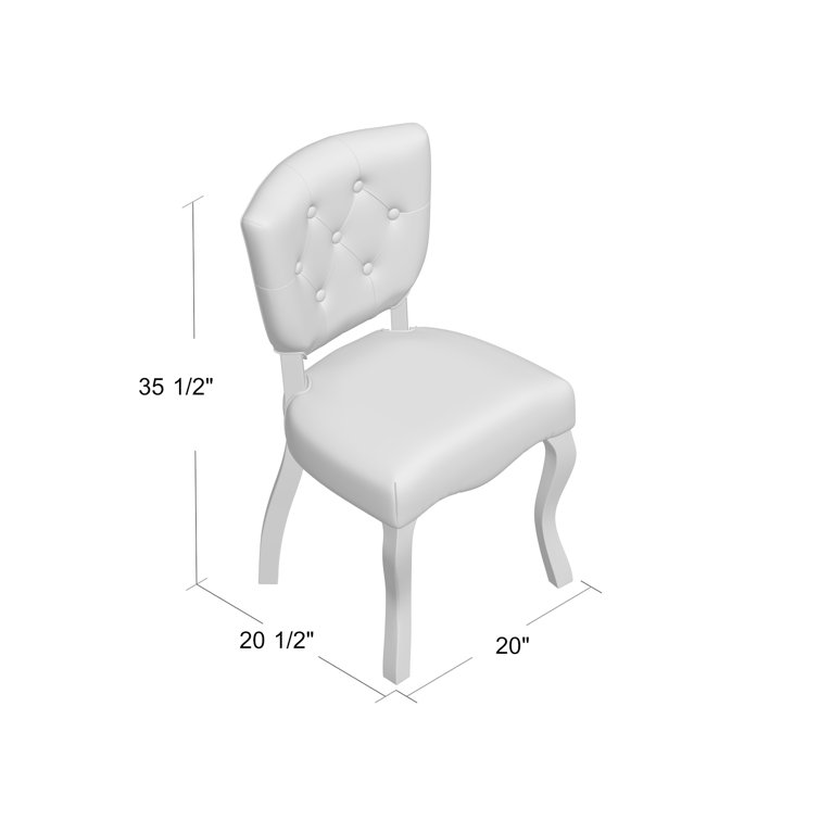 Chic Array Vintage French Beige Velvet Side Chair
