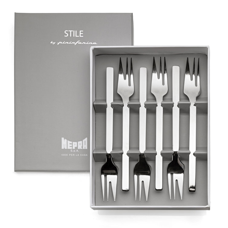 MEPRA Gift Box 6 Cake Forks Stile Stainless Steel (Set of 6)