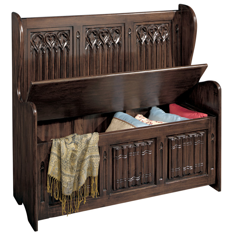 Kylemore Abbey Gothic Mahogany Storage Bench