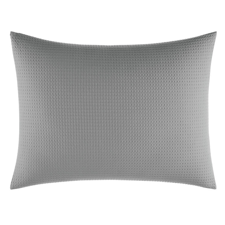 King Pewter Gray Cotton Waffle Weave Bedspread Cover