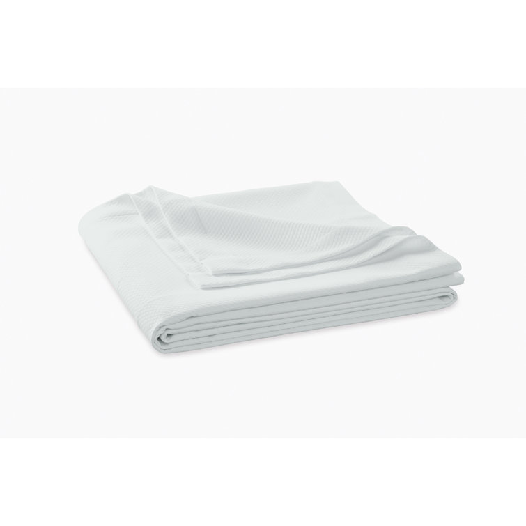 Full Silver Diamond Pique Pattern Bedspread