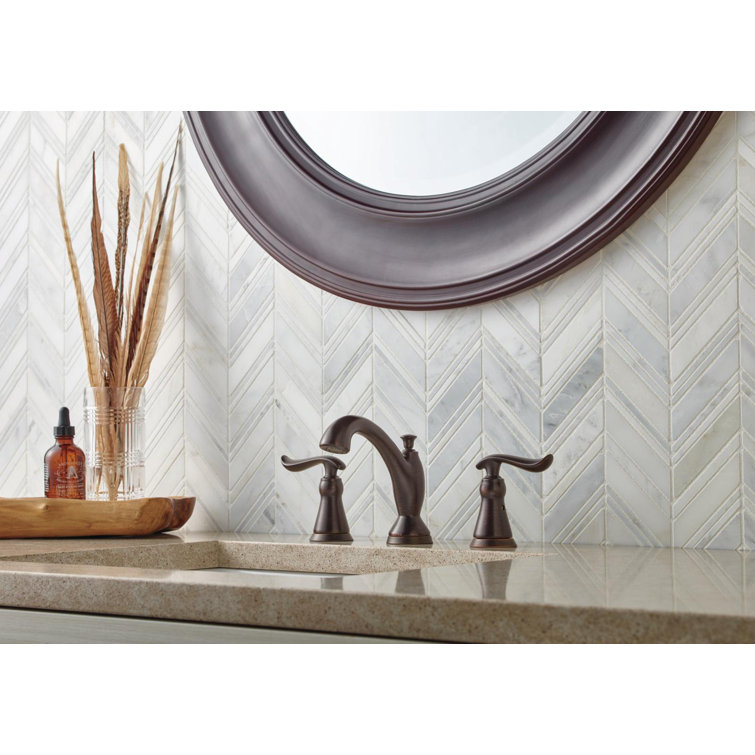 Venetian Bronze Widespread 2-Handle Bathroom Faucet with Drain Assembly