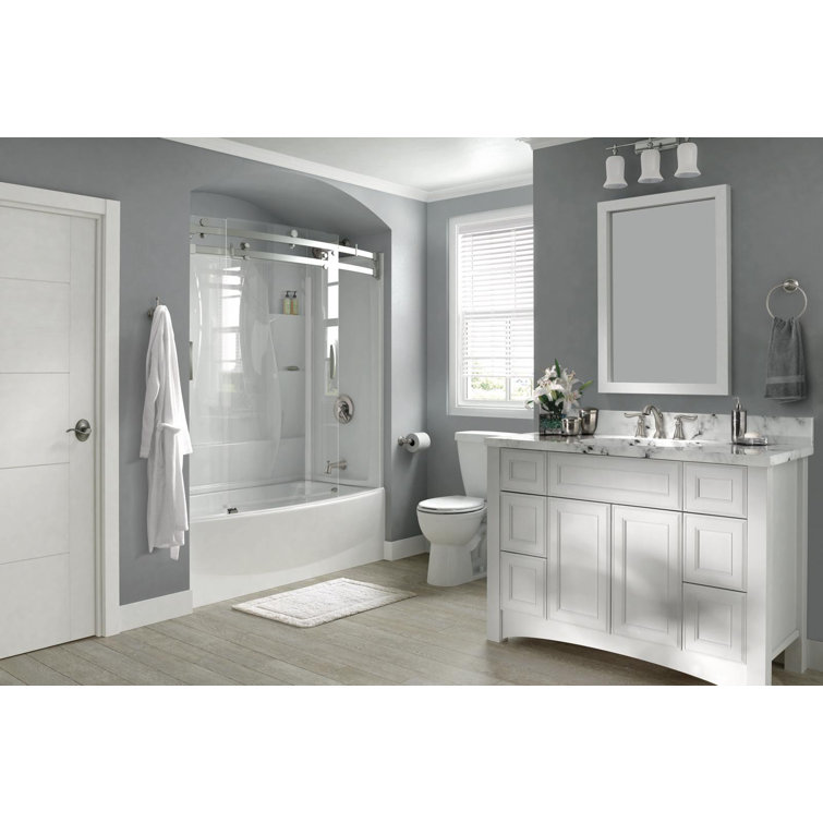 Stainless Steel Widespread Bathroom Faucet with Metal Handles