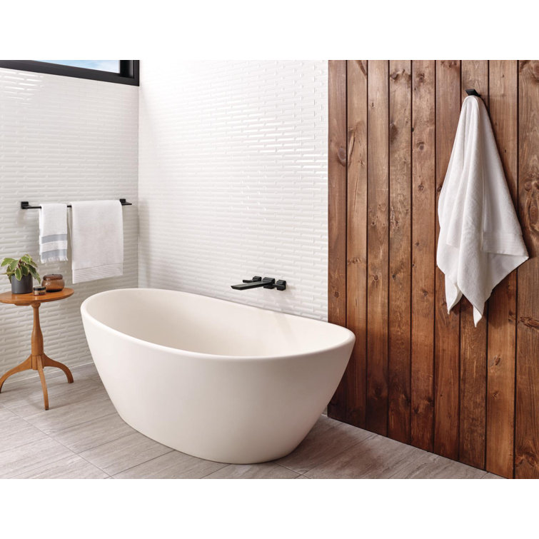 Sleek Stainless Steel Modern Wall Mounted Tub Filler