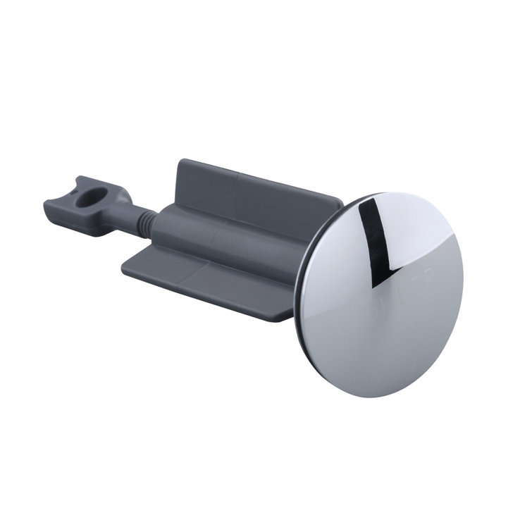 Polished Chrome Lavatory Pop-Up Plug with Plastic Stem