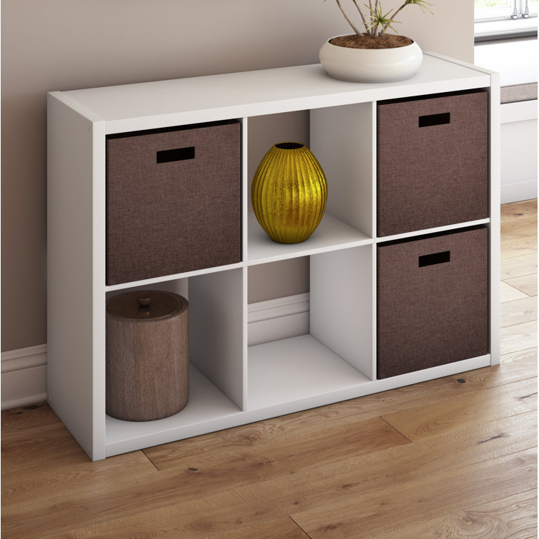 White 6-Cube Kids Storage Organizer Shelf