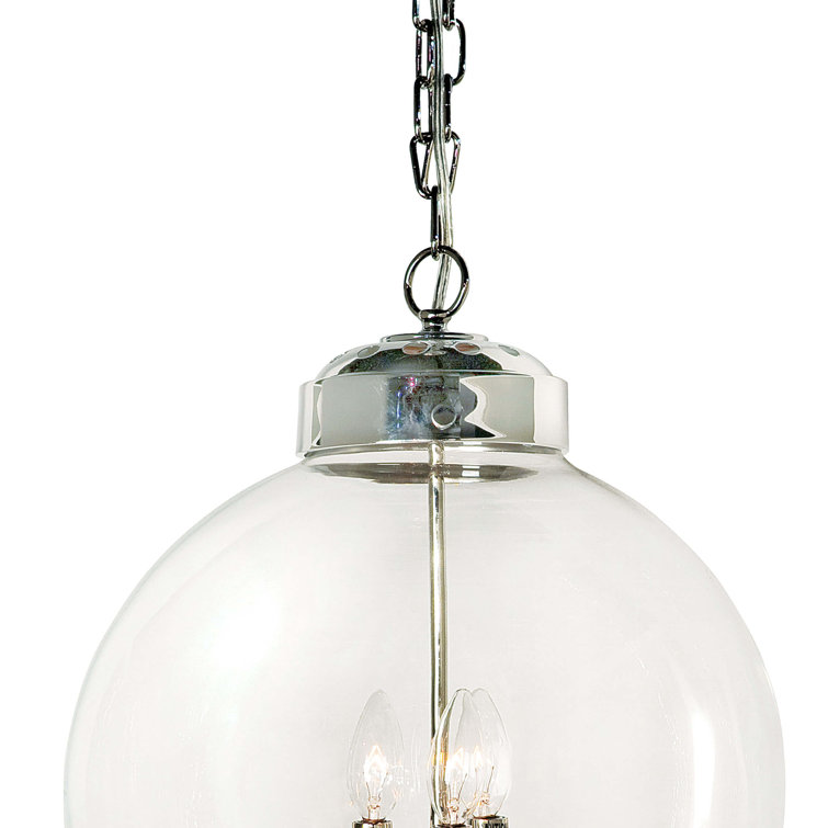Regina Andrew Polished Nickel 3-Light Globe Pendant