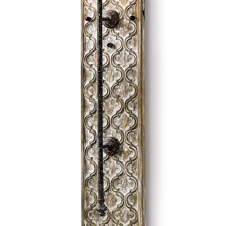 Distressed Gold Dual-Light Linen Shade Carved Sconce