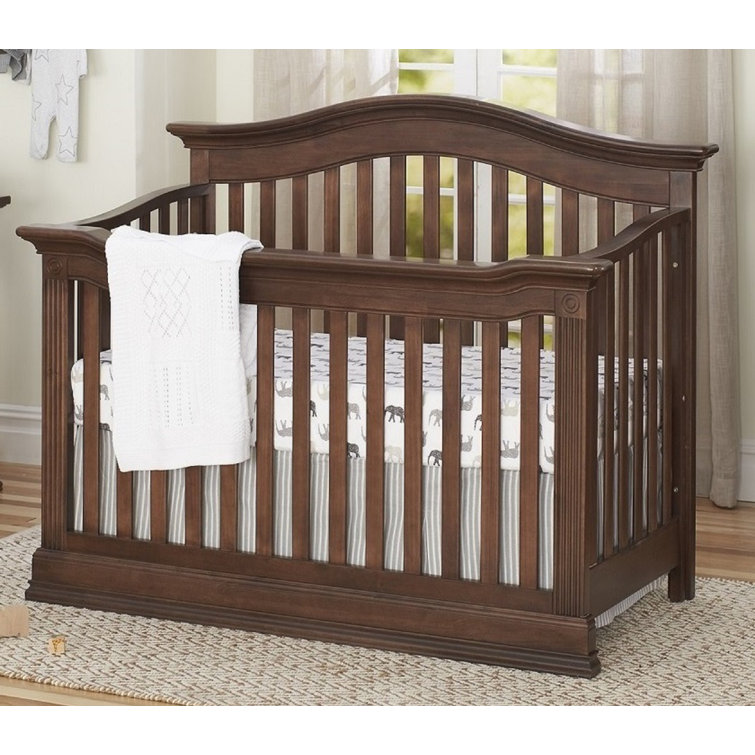 Montana Brown Sugar Solid Wood 4-in-1 Convertible Crib