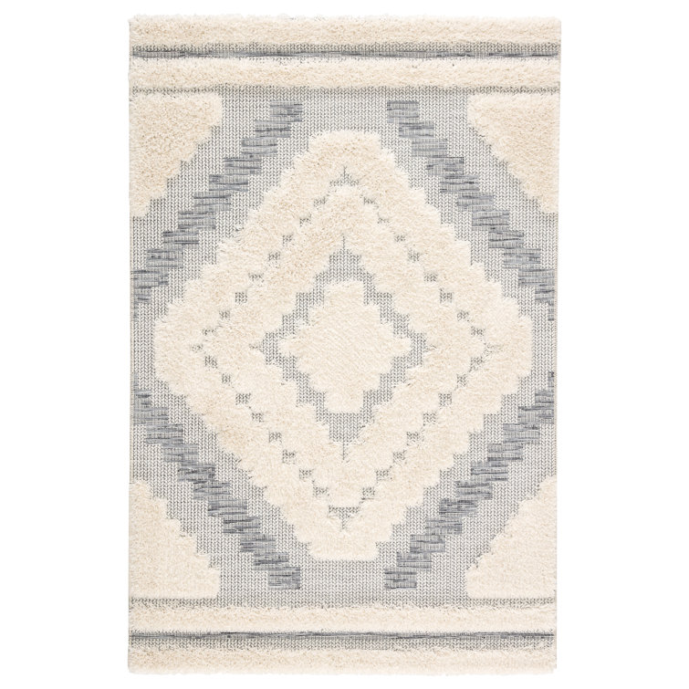 Versatile Gray Geometric Flatwoven Synthetic Rug 7'10"x10'10"