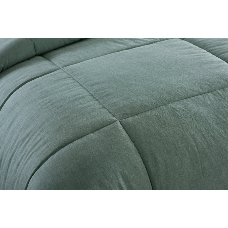 King Green Cotton Down Alternative Comforter Set