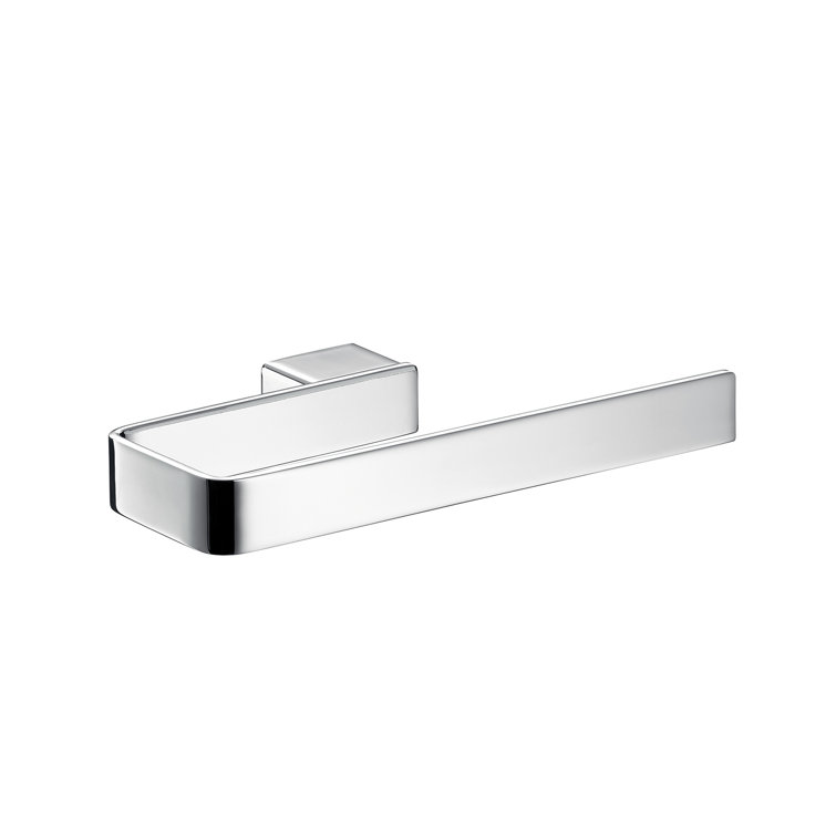 Polished Chrome Rectangular Wall Mounted Towel Ring