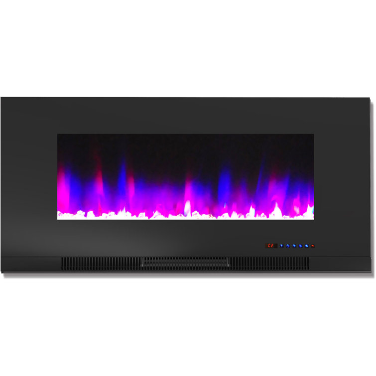 Somerset 70" Dark Coffee Black Electric Fireplace TV Stand