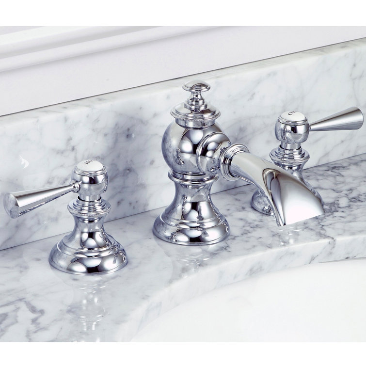 Elegant Classic Chrome Widespread Bathroom Faucet with Pop-Up Drain