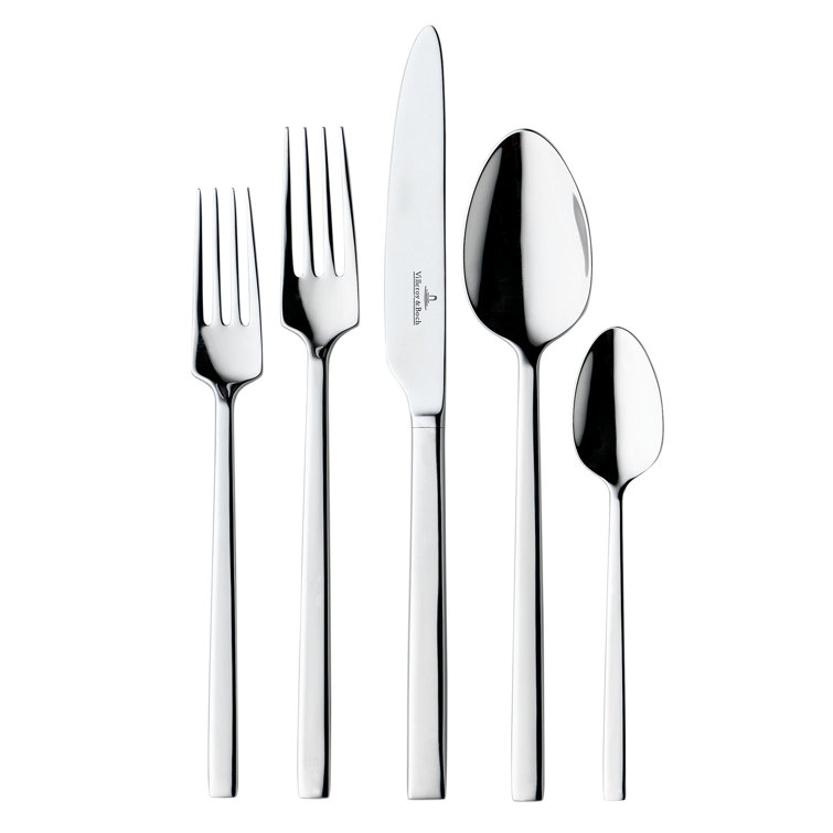 Villeroy & Boch La Classica 5 Piece Stainless Steel Flatware Set, Service for 1