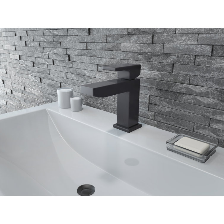 Urbanite Matte Black Brass Bathroom Faucet with Ceramic Disc Cartridge