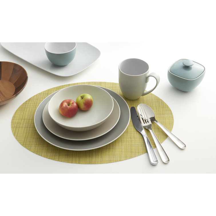 Vibrant Multicolor Porcelain Salad and Dessert Plates Set
