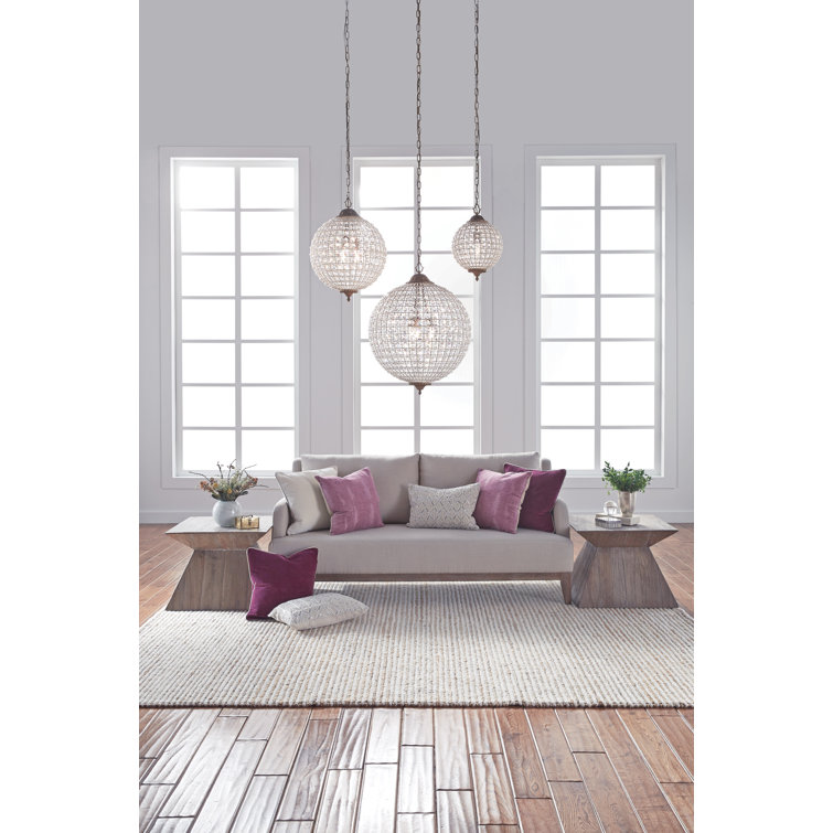 Allesandria Gold and Bronze 3-Light Crystal Chandelier - 18"x24"