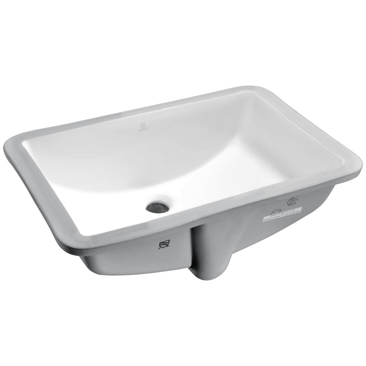 Pegasus 21'' Glossy White Ceramic Undermount Bathroom Sink
